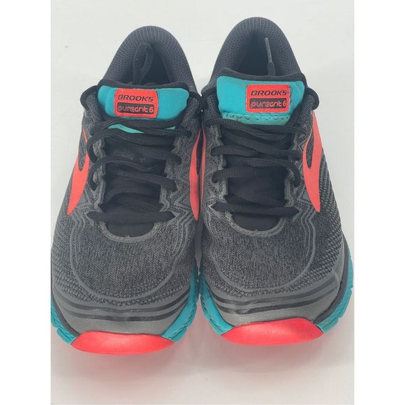 Brooks Sneakers Pure Grit 6 Women Size 7.5 Gray Pink Blue‎ Run Hike - Picture 2 of 14